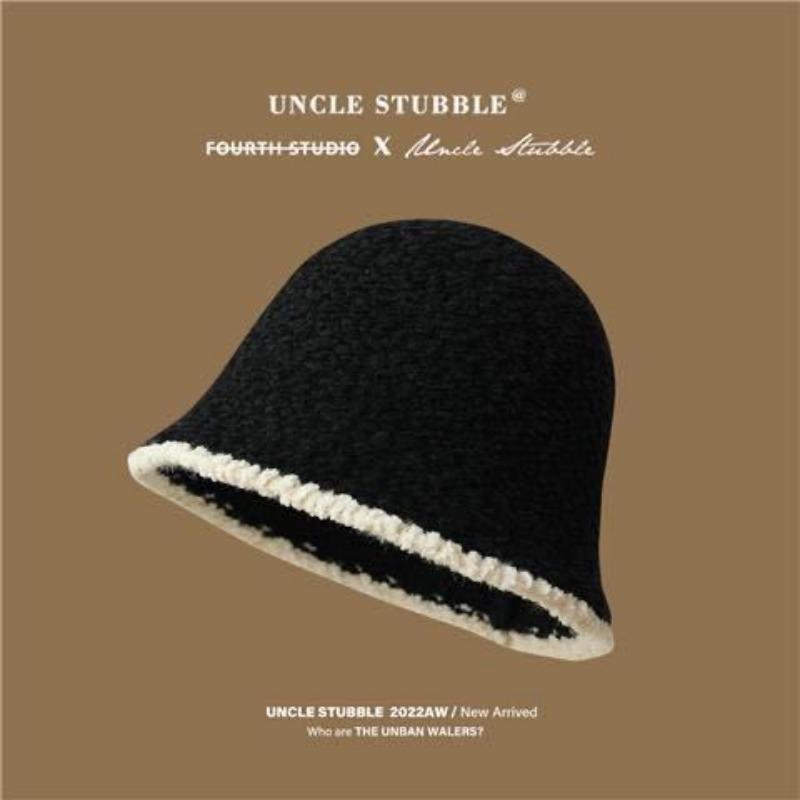 Hut mit großem Kopfumfang, kleiner Lammhut, Fischerhut, Thermofleece-Kapuze, Eimerhut, Lammwolle