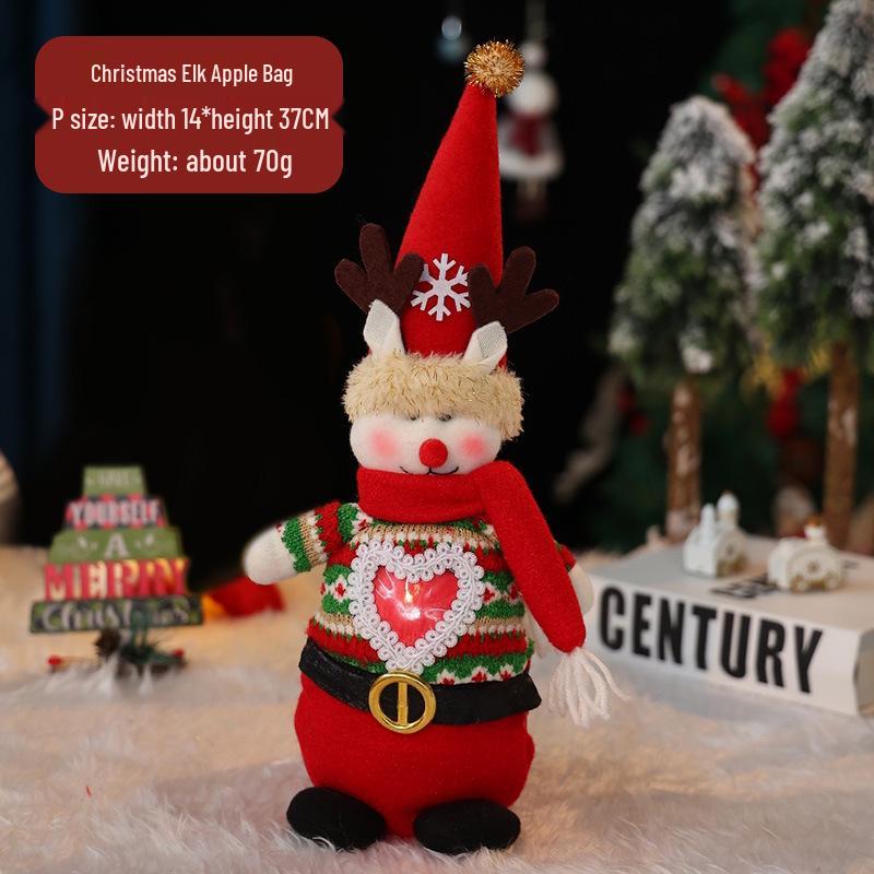 Christmas Eve Apple Candy Gift Tote & Packaging Bag