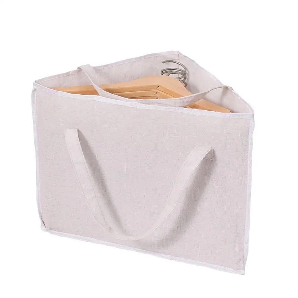 Dreieck Stoff Hänger Aufbewahrungstasche Mit Griff Faltbar Kleiderschrank Organizer Für Hängende Kleidung Organizer Tasche D2N5