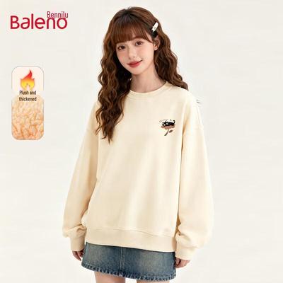 Baleno Women's Fleece-Lined Crew Neck Sweatshirt