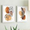 2pcs/set Geometric Art Oil Painting Canvas with Wood Frame Draw Wall Decor Home Living Room Decorations 30x40cm