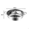 Compartment Pot Cookware with Spoons for Kitchen and Travel