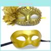 Máscaras de Pareja para Halloween con Pintura Metálica Para Fiestas de Disfraces y Regalos