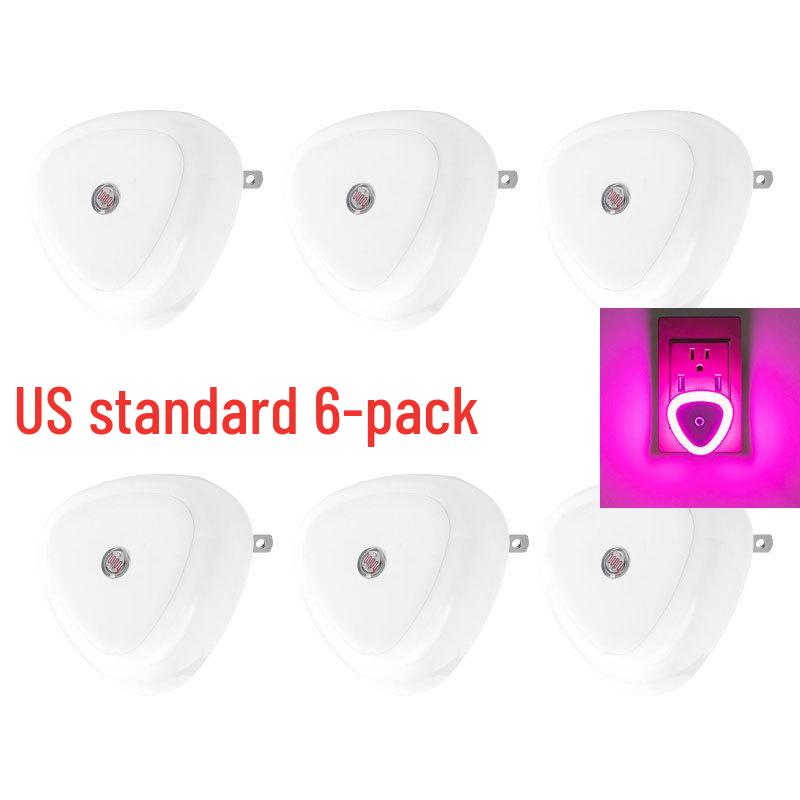 Triangle US Plug Smart LED Night Light - Energy-Saving Induction (1, 2, 4, or 6 Pack)