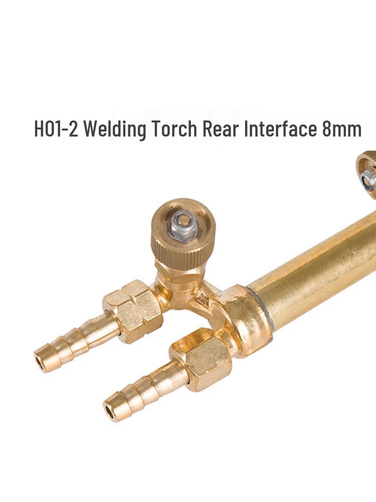 All-Copper H01-2 High-Temp Gas Welding Torch, 4L Propane/Acetylene/LPG/NG Portable Welding Accessory.