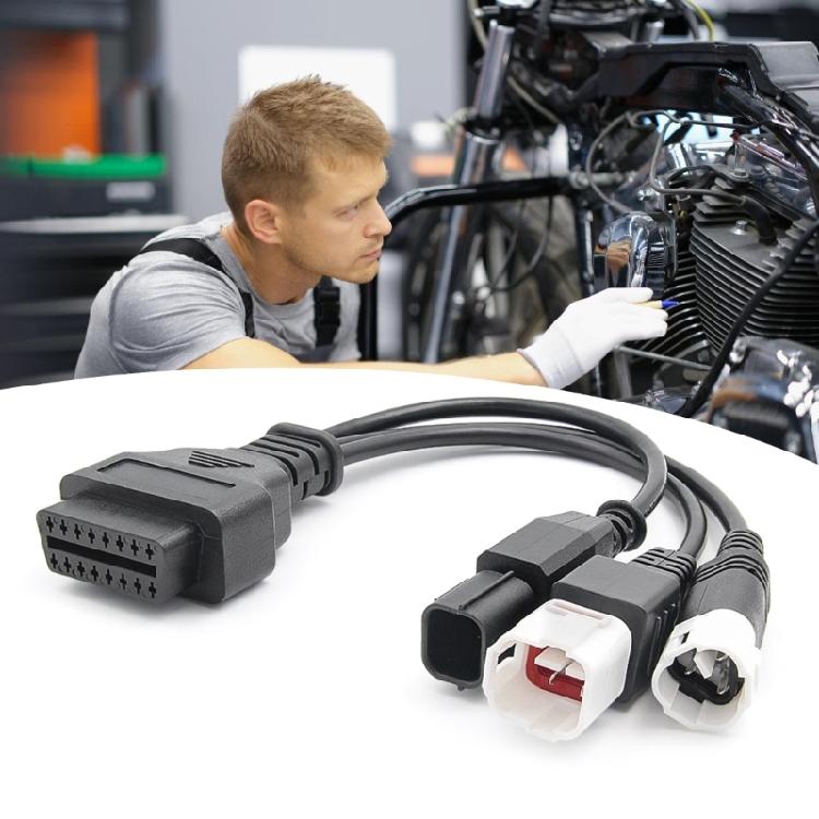 3-Pin 4-Pin 6-Pin OBD 2 Verlängerungskabel für Motorräder, Diagnosewerkzeug, OBD2-Steckerkabel