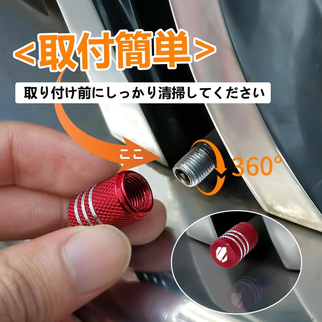 Haoshilianfa Alphard Tire Air Valve Cap for Toyota, Aluminum, Alphard Automotive Dress Up Parts,