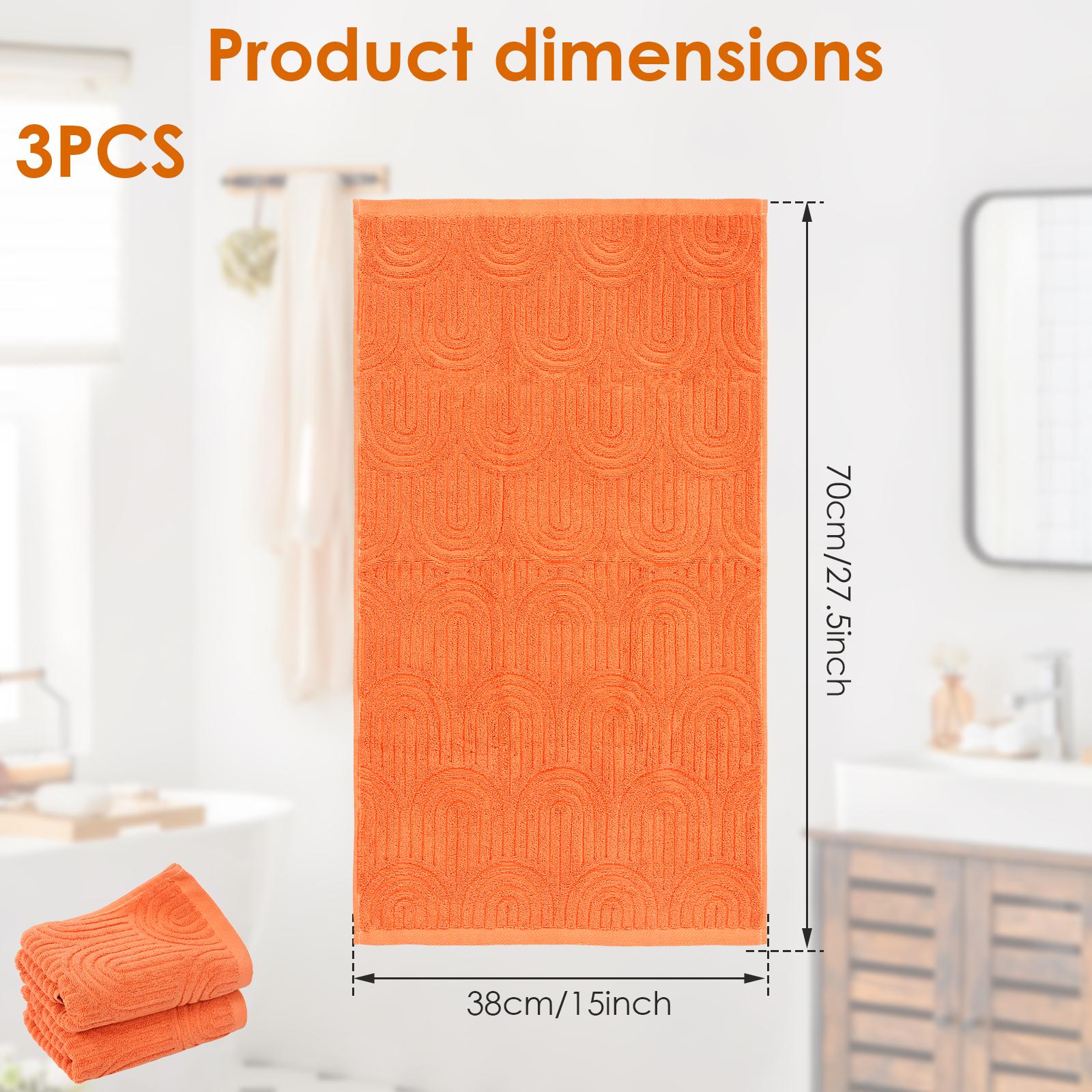 3Pcs Hand Towel Set Soft Cotton Jacquard Towel Absorbent Dry Quickly 38x70CM Bathroom Hand Towel for Shower Room Home Decoration