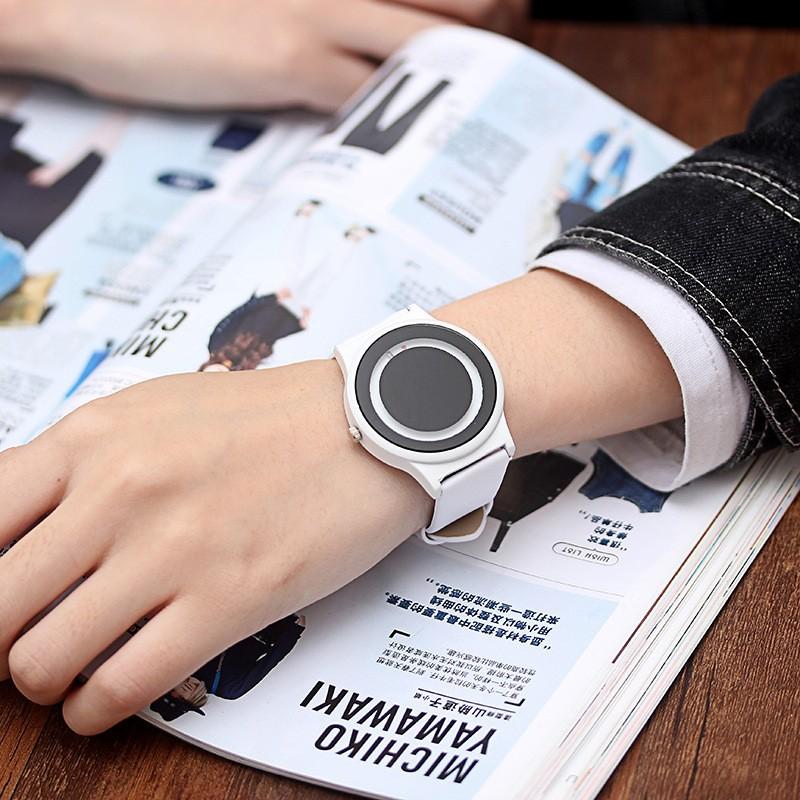 Creatief Schaal zonder Wijzerplaat, Concept Horloge Mode Horloge Mannen En Vrouwen Studenten Eenvoudige Persoonlijkheid Koppel Horloge