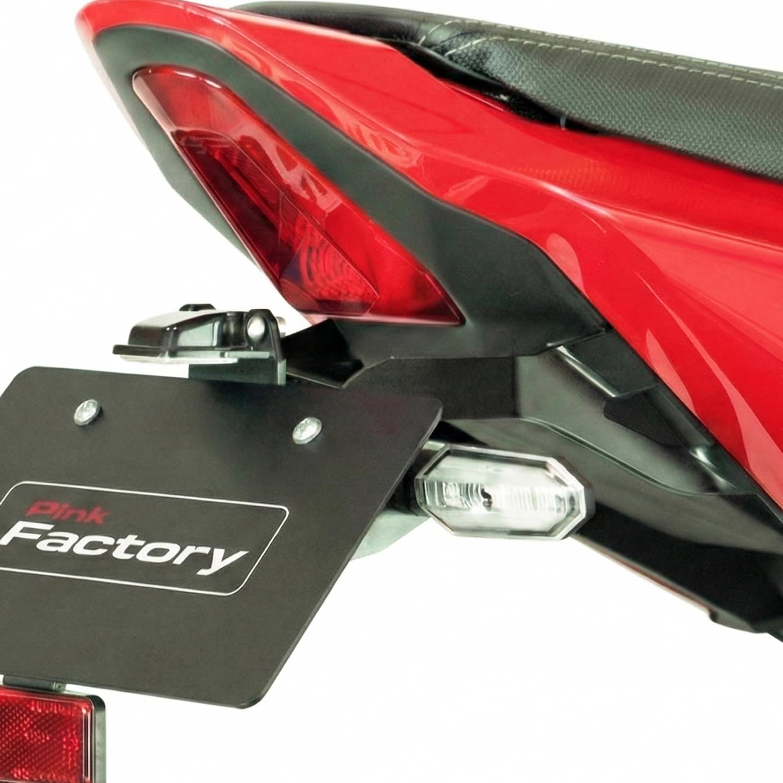 

PinkFactory 2021-2025 CBR650R/CB650R/E-Clutch Fender Eliminator Kit [Compatible with 2021 New Standard 40° License Plate Angle] Factory-Direct Model