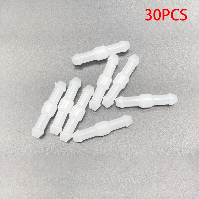 

30Pcs T/Y/I 3 Types Car Windshield Washer Nozzles Hose Water Tube Connector Wiper Spray Pipe Joint Windscreen Wipers Accessories 1 білий