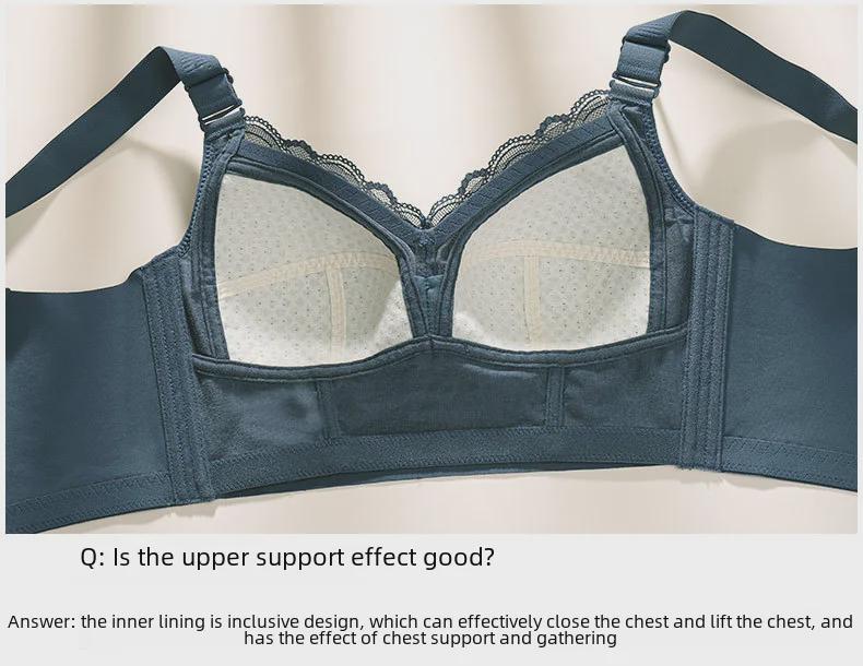 Duży Czerwony Regulowany Biustonosz Pełnokielichkowy dla Kobiet Plus Size z Wieloguzikowym Designem