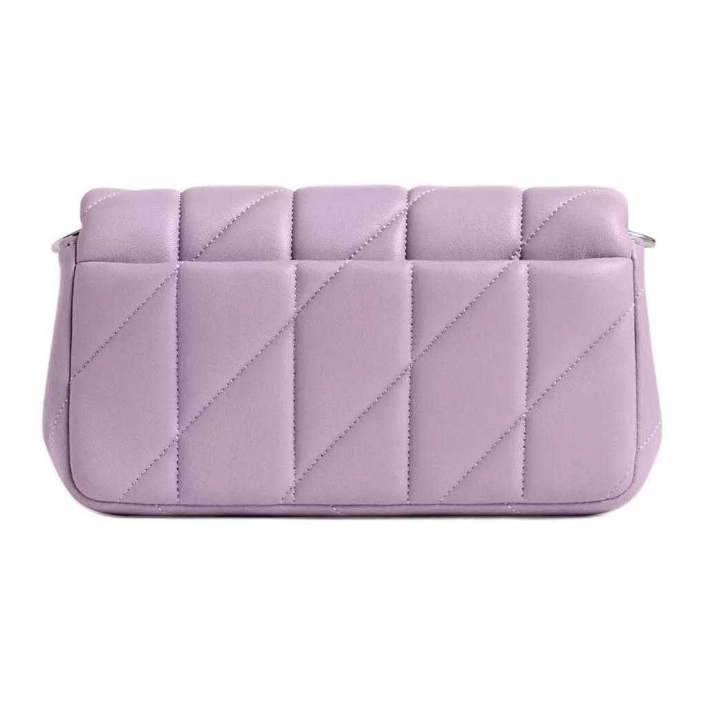 Coach Getigert 18 Weich gesteppte Tigerstreifen Napa-Leder Umhängetasche Kleine Damen Taschen Hell-Lila CR109-LHSF1