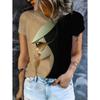 3D Printed T-Shirt for Women Artistic Facial Pattern T-Shirts Summer Fashion O-Neck Loose Tops Short Sleeve Tees Female Clothing