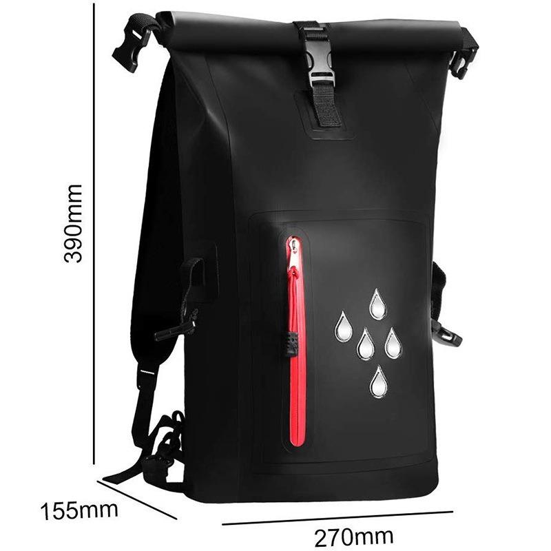 1 Stück Outdoor PVC wasserdichte Tasche, wasserdichte Raftingtasche mit großer Kapazität für Damen und Herren, multifunktionaler wasserdichter Rucksack