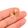 20pcs/lot Stainless Steel Cactus Pineapple Charms Pendants for Necklace Bracelet Jewelry Making DIY Handmade Accessories
