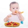 Baby Cutlery Grid Partitions Food Grade Soft High Temperature Resistant Silicone