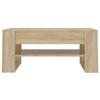  Coffee Table, Sonoma Oak 102x55x45 Cm, Wood-based Material