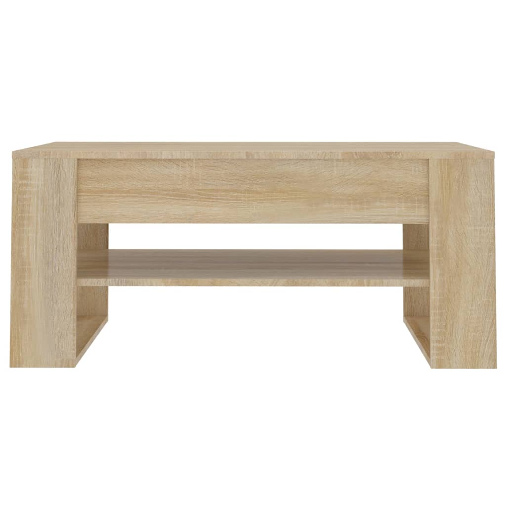  Coffee Table, Sonoma Oak 102x55x45 Cm, Wood-based Material