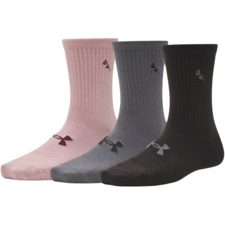 Under Armour Crew Socks Women s 1382942-003 M 8.5-13/W 10-14