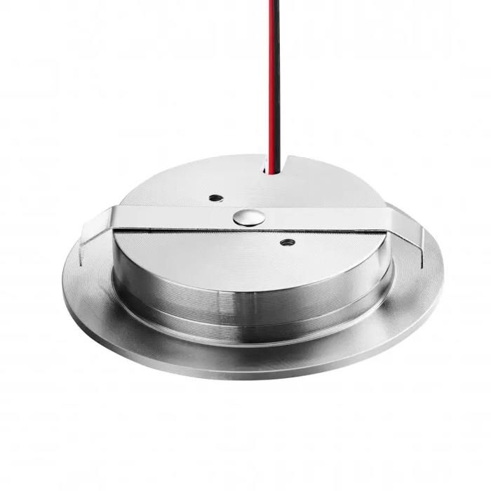 Spot LED Encastrable Compact 55mm Aluminium Brossé 3W DC12V Équivalent 25W - Blanc Du Jour 6000K - Conditionnement: 1 Unité LCL-5577