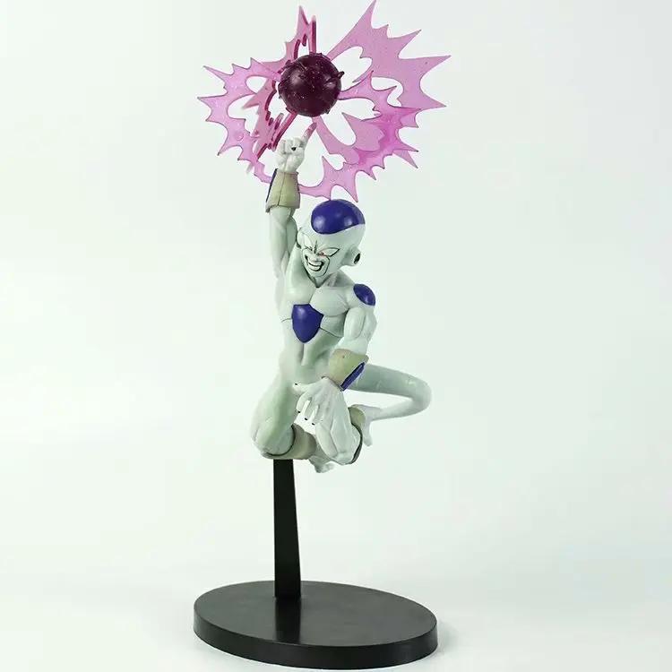 

26CM Anime Dragon Ball Frieza Final Shape Freezer Combat Edition Action Figure Model Dolls Collections Toys Gifts PVC Round Sensory Compression Bouncy