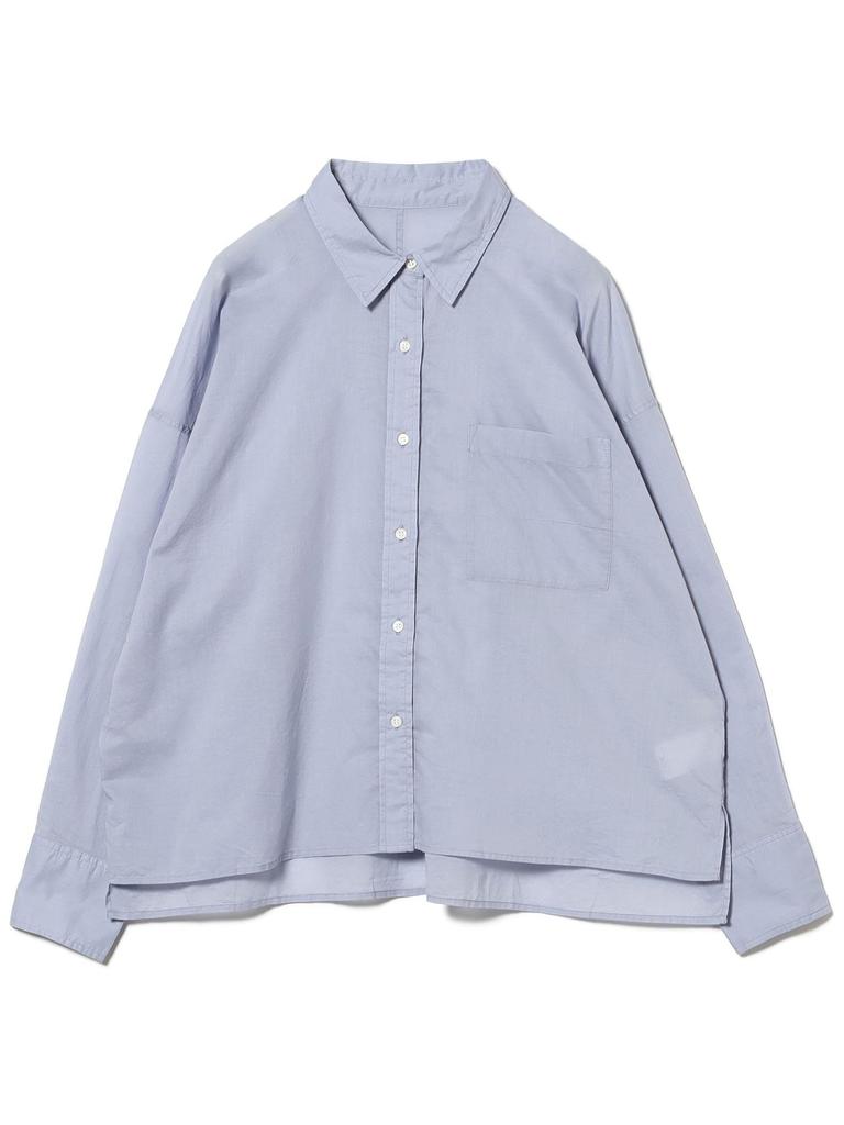 Shirts and Blouses KHADI Over Short Shirt SAX ONE SIZE [Demi-Luxe Beams] L/S Women's