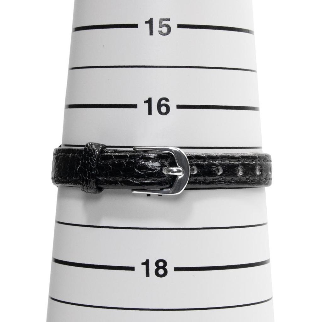 [USED] Seiko Women's Credor Watch, 18K Gold, Black Lizard Pattern, Leather Strap