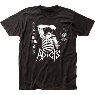 The Adicts Joker In The Pack Mens T Shirt Rock And Roll Classic Band Tee Black