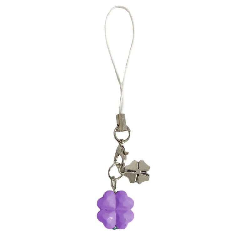 Trendy Clovers Pendant Green Resin Keychain For Phone Bag Luck Symbol Accessory Trendy Clovers Pendant Decors