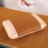 Washable Ice Silk Cool Pillowcase 48x74cm - Breathable, Sweat-Absorbent Summer Rattan Mat for Students