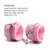 Leather Bdsm Handcuffs Sexy Ankle cuffs Adult Sex Toys for Womans Couples Fluffy Handcuffs Bdsm Slave Bondage Cuffs Sex Shop