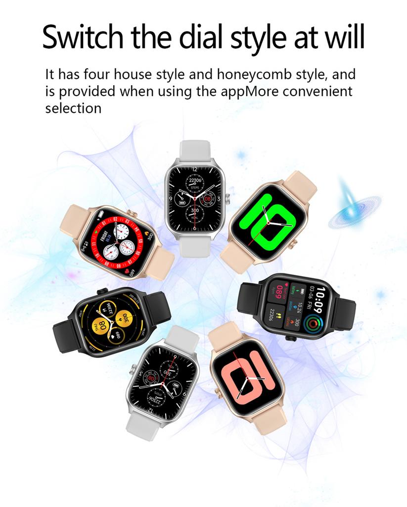 HOMEFISH H9 Smart Watch Bluetooth Call Remote Photography Sleep Monitoring Multiple Sports Modes Heart Rate Blood