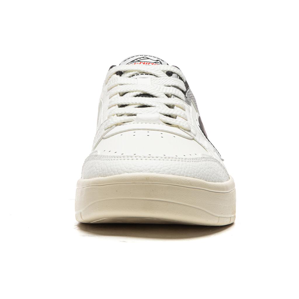 Li Ning Sycee V4 Cushioning Height Increasing Low top Skateboard Shoes Men's White Black AGCW081-3