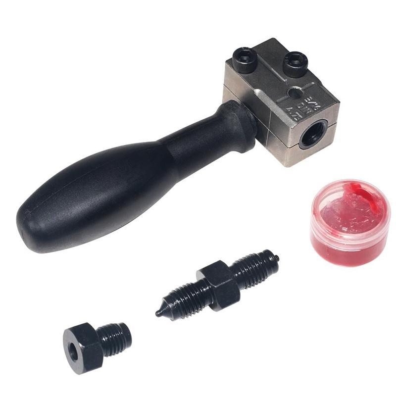 Ferramenta Flangeadora de Tubos de Freio 3/16 Pol. Ferramenta Flangeadora Dupla Metal Manual Linha de Freio Ferramenta Dupla Para Freio de Motocicleta Automotivo Caminhão