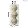 3Pcs/Set Shiny Christmas Ball 8CM Xmas Ornament Ball Durable Christmas Tree Balls  Home