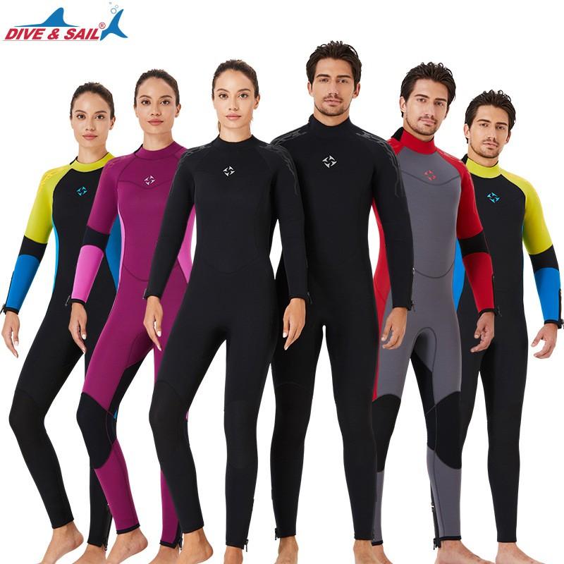 5mm Neoprene Wetsuit Men Women Full Body Thermal Dive Suit With Fleece Lining Scuba Diving Snorkeling Surfing Cold