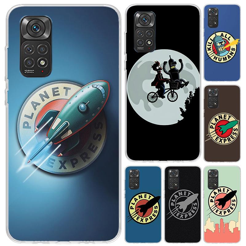 Futurama Planet Express Phone Case for Xiaomi Redmi Note 15 14 14S 13 12S 12 Pro 11S 11 Plus 11T 11E 10S Soft Funda Print Shell