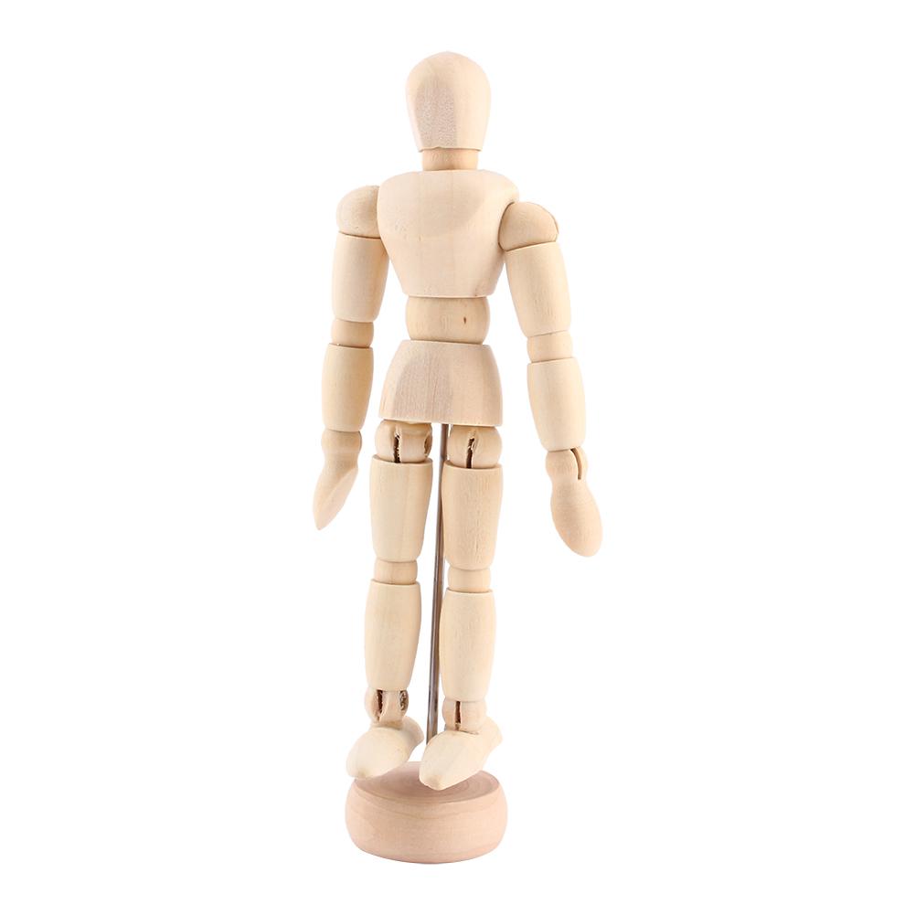 Art Class Wooden Figure Male Manikin Mannequin Wood Movable Model Display Crafts 5.5inch