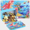 Neue 60 Teile Holzpuzzles Kinder Cartoon Tier Holzpuzzle Frühe pädagogische Lernspielzeuge für Kinder