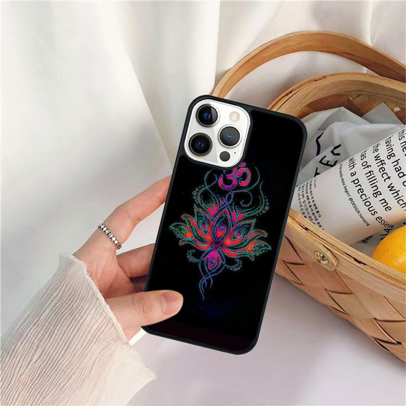 Aum om Namaste Symbol Zen Yoga Phone Case For iPhone 17 Air 16 15 14 11 12 13 Pro  MAX Plus coque Cover Shell