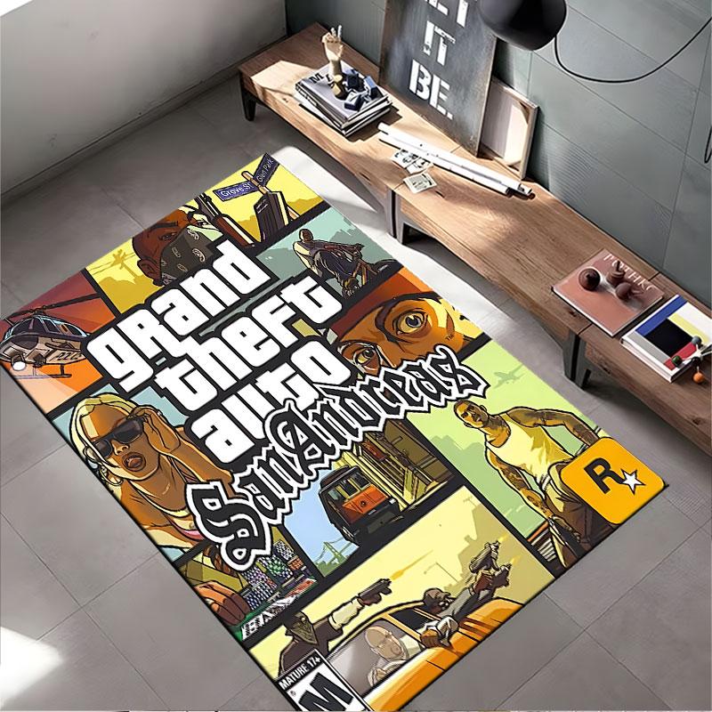 Grand Theft Auto San Andreas suitable as a non-slip mat for the living room or bedroom sofa