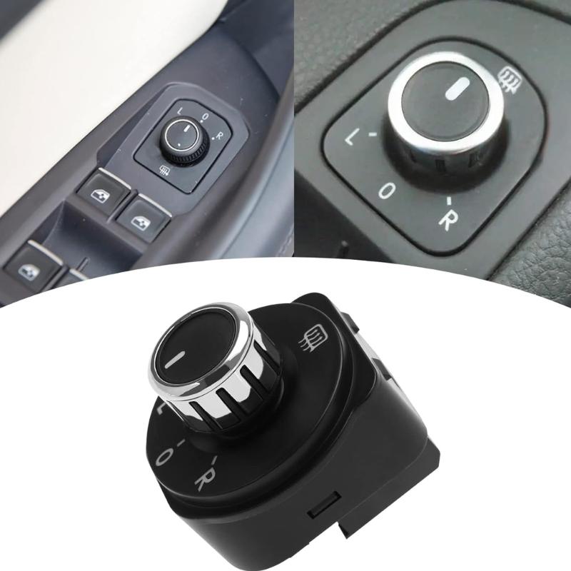 Replacement Left Right Mirror Adjuster Switches 6RD959565B Ergonomic Exterior Mirror Switches Easy to Use for 6R 6C