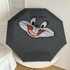 1PC Cartoon Rabbit Umbrella-8-Rib Reinforced, Automatic Open, Lightweight & Durable, Cute Fashion Accessory for Outdoor, D2676