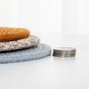 4Pcs Large Table Placemats Set 18-33cm Hot Pads Modern Woven Pot Holders  Kitchen Use