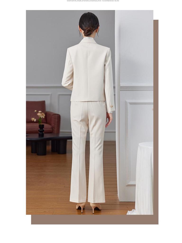 Women's Autumn 2024 Professional Suit Set – Short Blazer Jacket for Formal Work