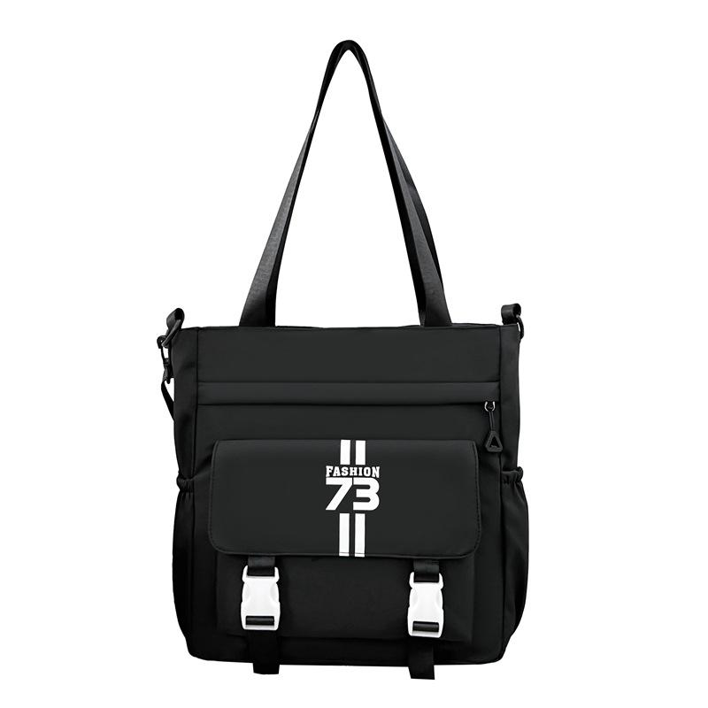 Schoolbag Korean version ins new high-value niche design letter satchel couple light travel to work make-up class messenger bag
