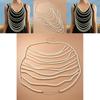 Minimalist Body Jewelry With Multiple Pearl Layers For Summer Wear