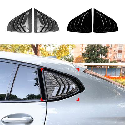 2PCS For BMW X4 G02 2018-2024 Car Rear Window Quarter Louver Shutter Cover Exterior Side Vent Scoop Trim ABS Accessories