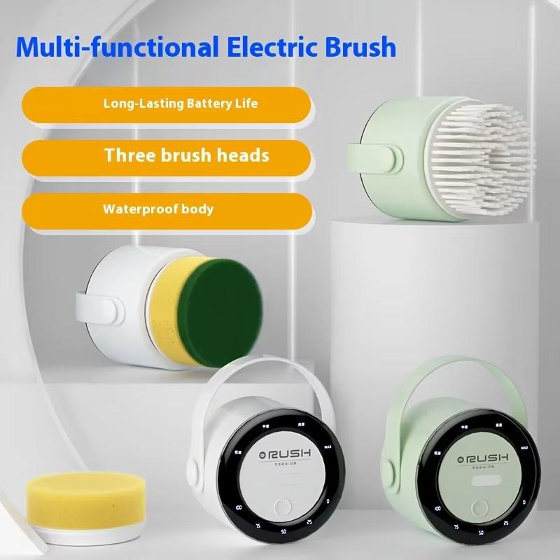 Handheld Cordless Electric Cleaning Brush Multi-Functional Household Kitchen Dish washing and Bathroom Portable Cleaning Brush